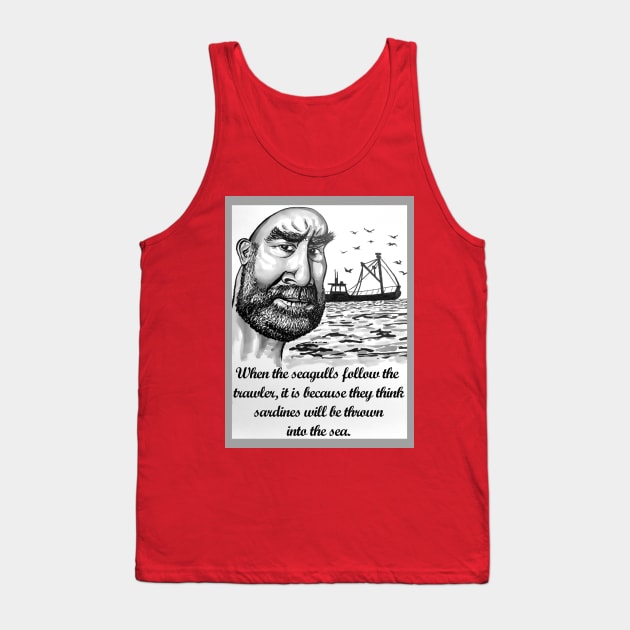 Eric Cantona Caricature Tank Top by smadge